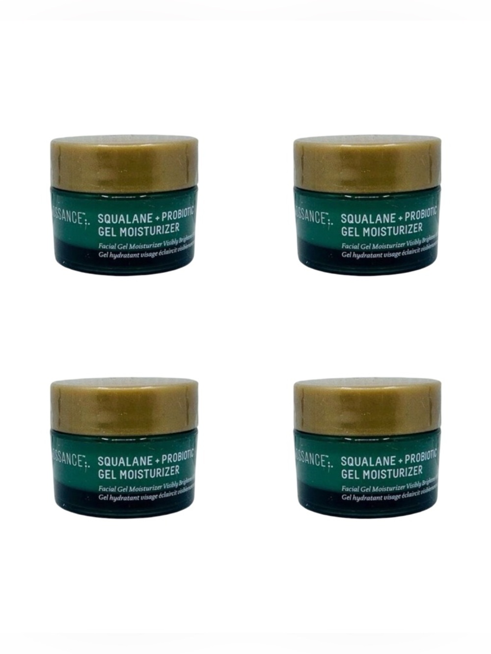 Biossance Squalane + Probiotic Gel Face Moisturizer - 4 Count - 0.5 fl oz x 4